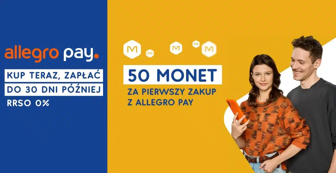 Allegro Pay bonus 50 monet (50 zł)
