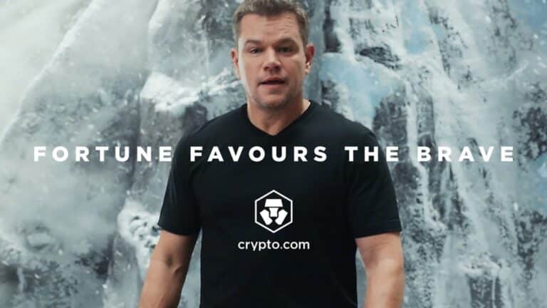 Crypto.com bonus Matt Damon