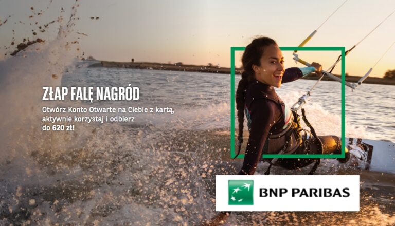 BNP Paribas - 70 zł do Biedronki za samo założenie konta i łączny bonus 620 zł