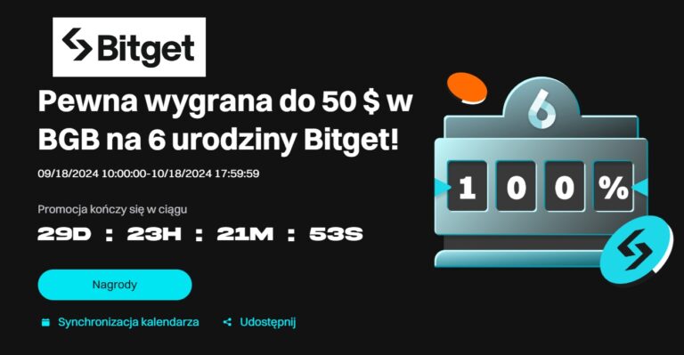 Bitget – bonus do 50$ dla nowych użytkowników + pozostałe promocje